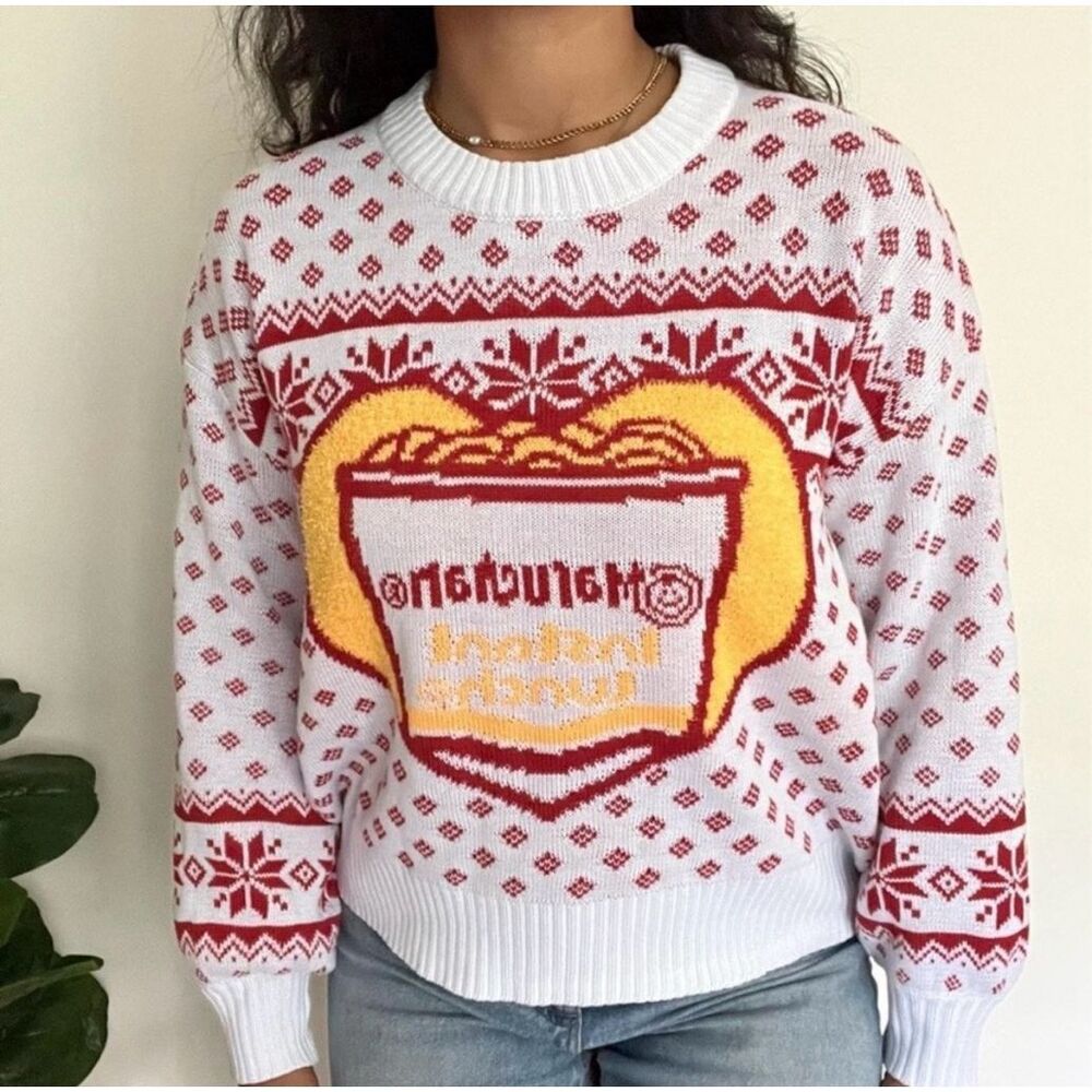 Maruchan Ramen Sweater sz L EUC